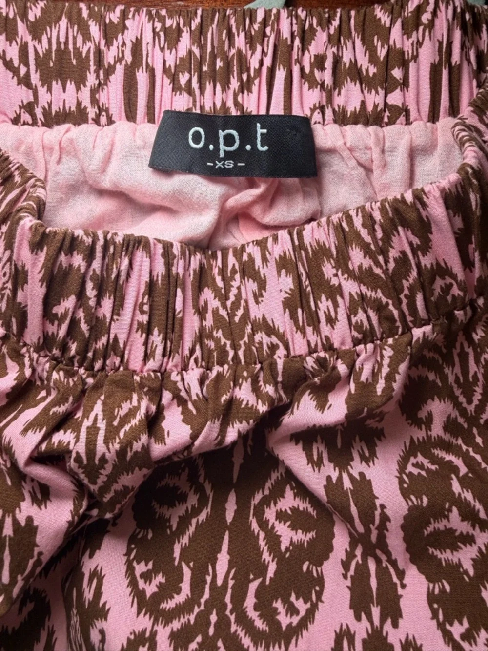 REVOLVE o.p.t. Boho Cottagecore 100% Cotton Tiered Maxi Skirt Size XS Brunch